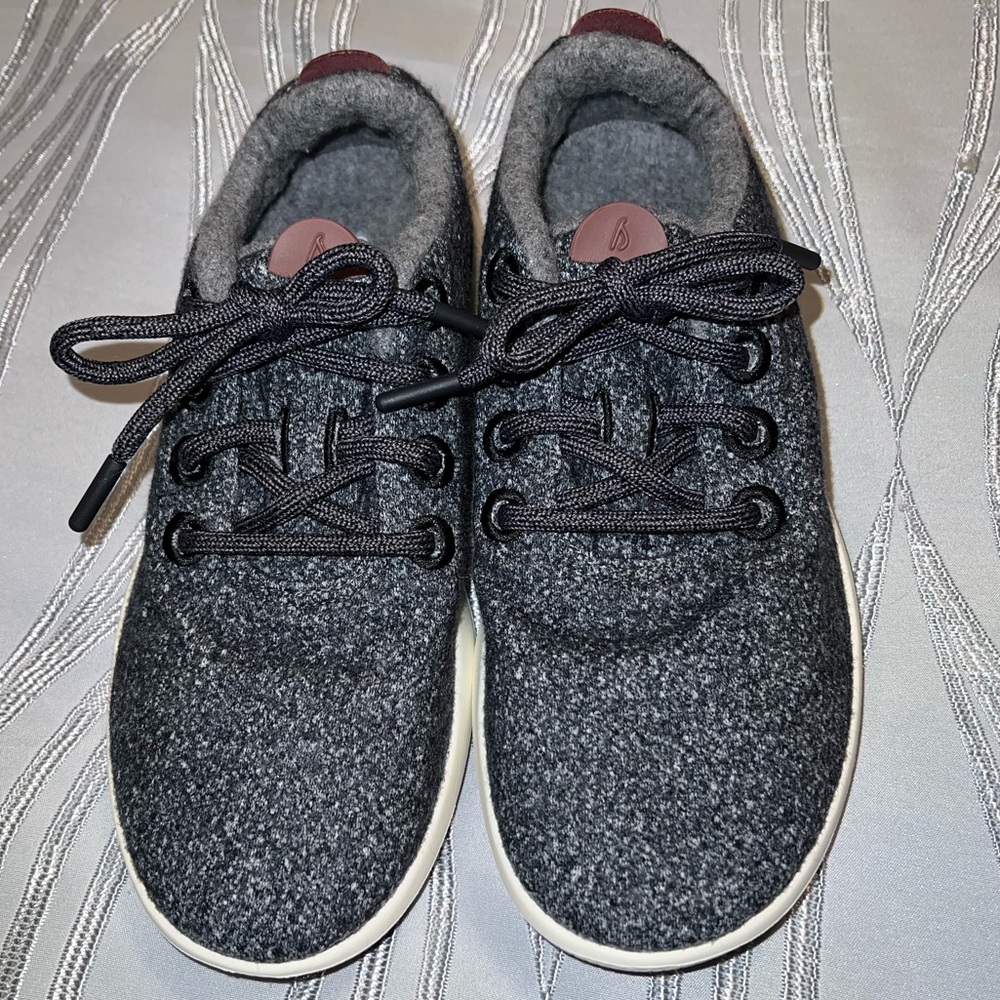 Allbirds Women's Wool Runner Natural Grey w/Cream Soles Sz 8